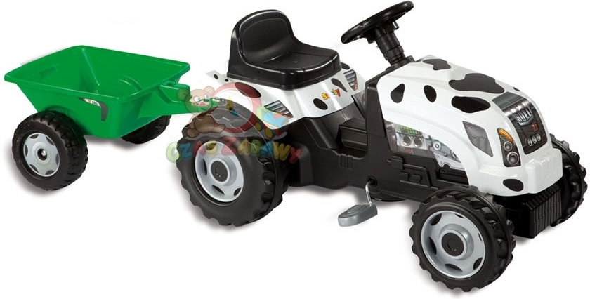 Smoby Traktor Krówka z przyczepą MODEL 2011 33352