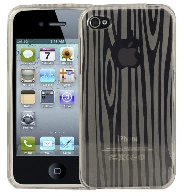 APPLE Logotrans Phaser Series silikonowe etui ochronne do iPhone 4, biały