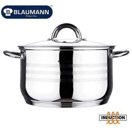 Blaumann indukcyjny ze szklaną pokrywką 26cm 7,6L BL-1022