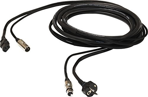 Proel PH100LU20 profesjonalne audio/przewód (6,3 mm XLRF power kombi, blokowanie wtyczka, gniazdo schuko 16 A, 3 X 1,5 MM XLRM, ec3p przyłącze prądu, 20 m) Kolor czarny Proel PH100LU20