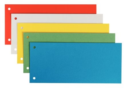 Leitz kartonowe przekładki do segregatora, 25 sztuk, różne kolory 16796099
