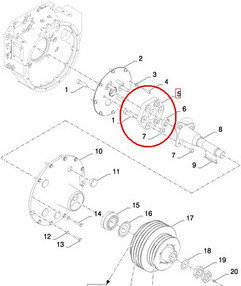 CNH SPRZĘGŁO GUMOWE SILNIKA 80450679