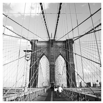 Nice wall Brooklyn Bridge - New York - reprodukcja RKS0095