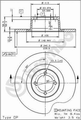 BREMBO 08.1432.10