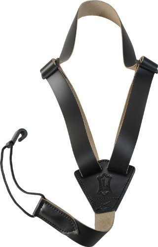 Levy's Leathers levy kroki m20l-BLK gitara skórzany pasek, 2 inch  czarny M20L-BLK