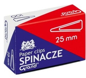 KW TRADE Spinacze biurowe trójkątne GRAND 25 mm 100 sztuk KW238