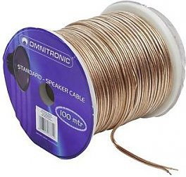Omnitronic Studio speaker cable 2x1.5mm$4979 transp/100m (30300601)