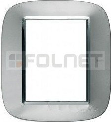 Bticino Ramka owalna metalizowana 3+3 moduły - Btcino Axolute HB4826XS