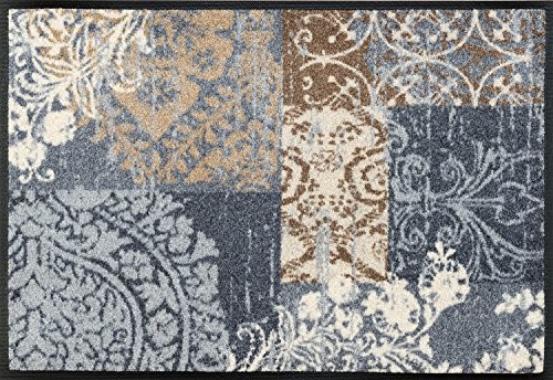 Wash&Dry Wycieraczka wash + dry z wzorem Armonia Grey (może być suszona), szary, 50 x 75 cm 064381