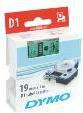 Dymo Taśma D1-19mm/7m, czarny/zielony S0720890