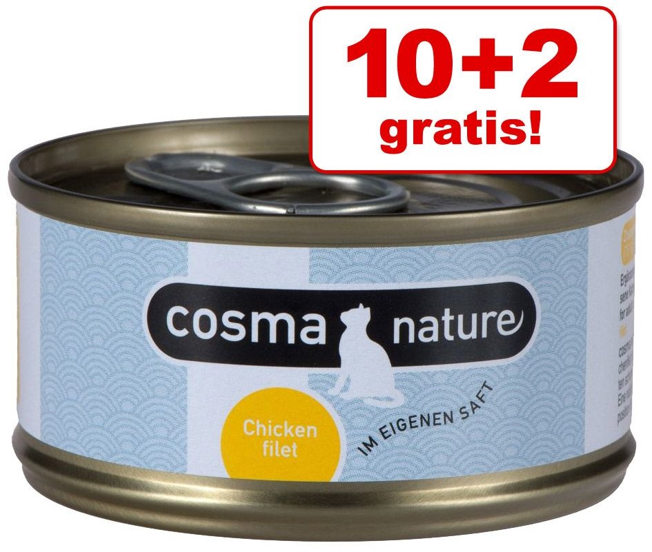 Cosma 10 + 2 gratis! Mieszany pakiet próbny Nature 12 x 70 g 12 x 70 g