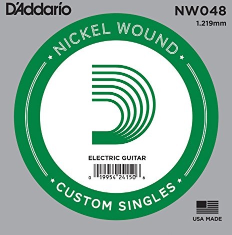 D'Addario Nickel Wound ball End Single Strings NW048