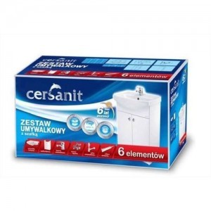 Cersanit szafka z umywalkąą BIANCO 60 NEW SET