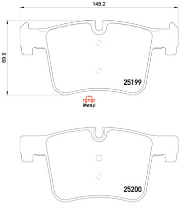 BREMBO Klocki hamulcowe - komplet P 06 075