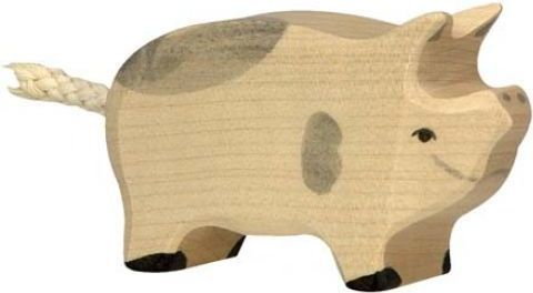 Holztiger Drewniana świnka 80070