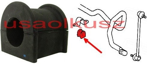 ROZNI Guma tuleja stabilizatora przedniego 23mm Toyota RAV4 2000-2005