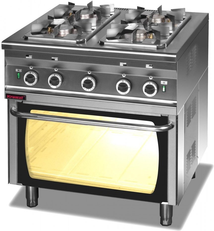 Kromet Kuchnia gazowa 4 - palnikowa 2,5 + 3 x 3,5 kW z piekarnikiem gazowym PG-2