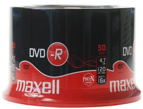 Maxell półfabrykaty DVD-R 4.7 GB 16 X 50er Spindel 275610.10.GB