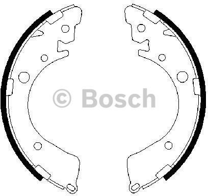 BOSCH Zesatw szczęk hamulcowych 0 986 487 323