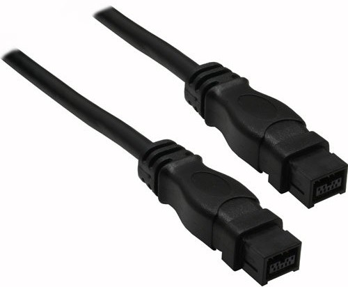 InLine 39902 przewód FireWire (IEEE1394, 9-biegunowy wtyk/wtyk, 1,8 m) Czarny 4043718029648