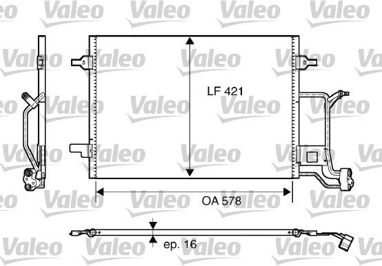 VALEO Skraplacz, klimatyzacja 817840