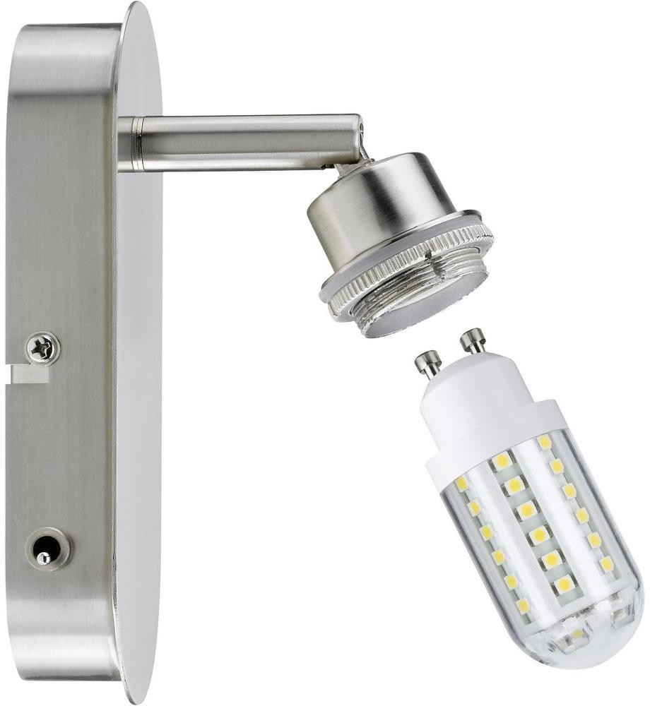Paulmann Lampa punktowa 60310 GU10 (DxSxW) 10 x 6.5 x 16 cm Żelazowy (szczotkowa