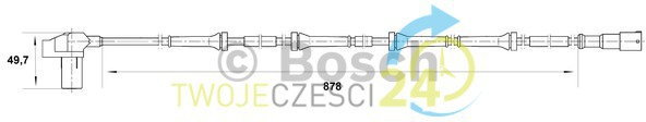 BOSCH Czujnik, prędkość obrotowa koła 0 265 006 711