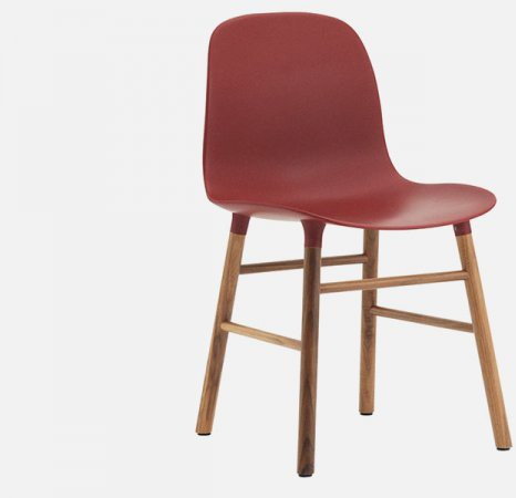 Normann Copenhagen Krzesło Form Orzechowe czerwone  602827