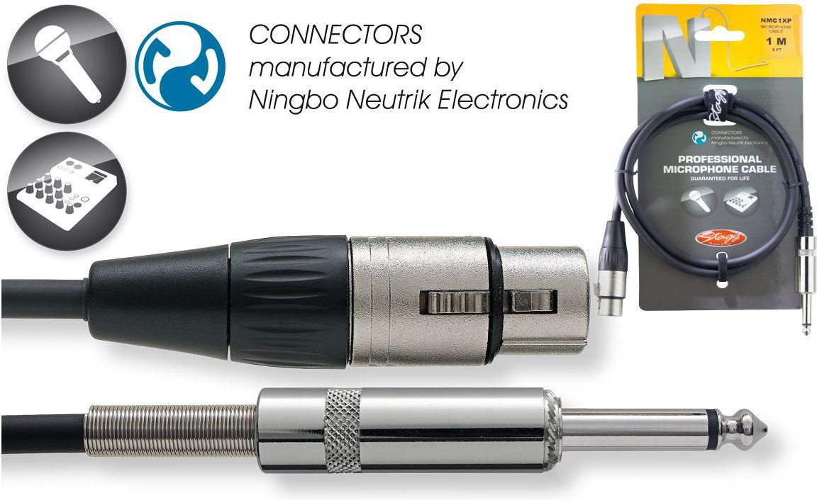 Stagg NMC 1 XP - kabel mikrofonowy 1m