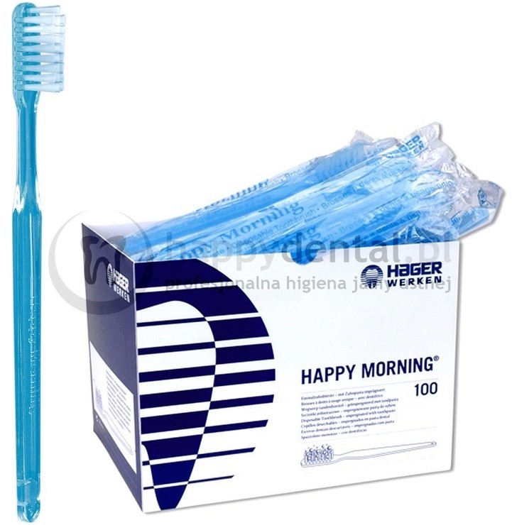 Hager and Werken MIRADENT HappyMorning Classic 1szt. jednorazowa szczoteczka nas