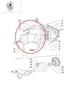 CNH POMPA WODNA 504065104