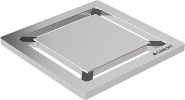 Geberit kratka ozdobna odpływu do natrysków, kwadrat 154.312.00.1