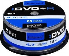 Intenso DYSK DVD+R 4.7GB 16x anti-scratch resistant 25