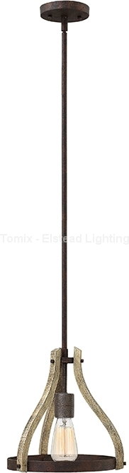 Elstead Lighting Lampa wisząca MIDDLEFIELD kol. RDZAWE ŻELAZO (HK/MIDDLEFIELDP1) - Hinkley -