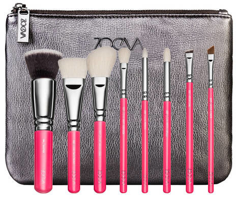 Zoeva Pink Elements Classic Set - Zestaw pędzli do twarzy i oczu