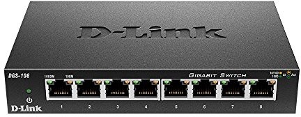 D-Link DGS-108/E 8-Port Layer2 Gigabit Switch Czarny DGS-108