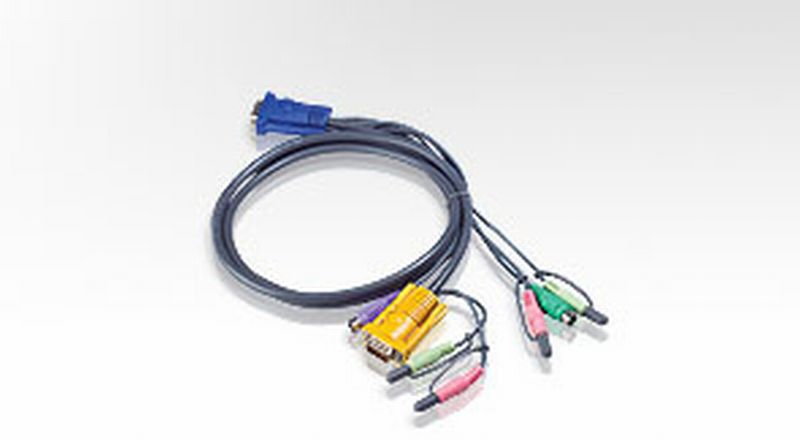 Aten 2L-5302P Kabel HD15 - SVGA + myszPS + klawPS + Audio 1.8m