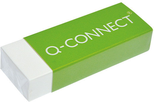 Q-CONNECT Gumka uniwersalna , 62x21x11mm, biała KF00236
