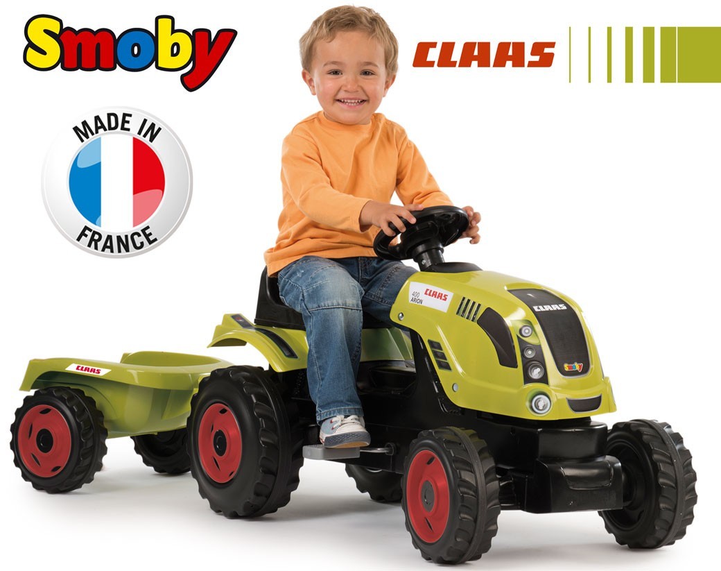 Smoby Traktor na pedały Farmer XL z przyczepą CLAAS 710114