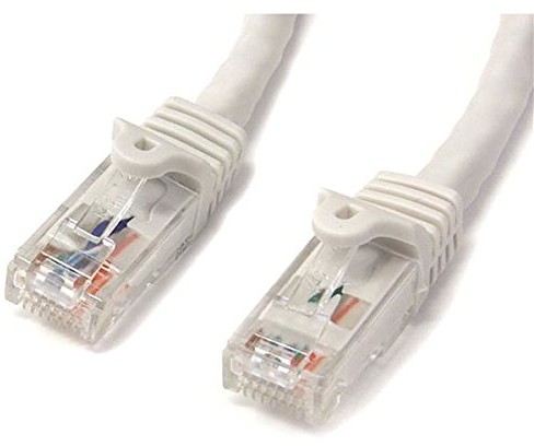 STARTECH.COM 15 ft Snagless Startech Cat6 UTP Patchkabel, ETL-Verified, czarna, spig9, biały  biały N6PATCH35WH