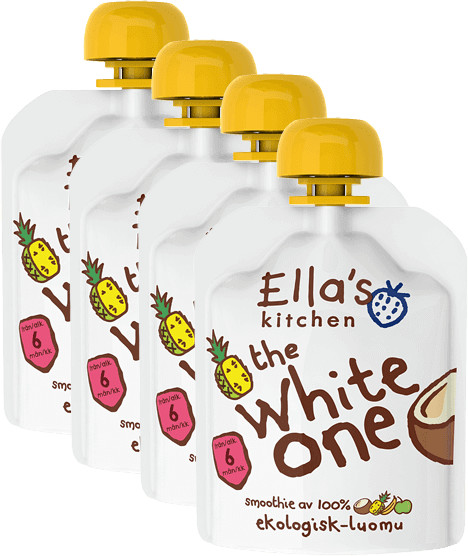 Ellas Kitchen 4x ELLA´S Kitchen White One Kokos) 90 g Mus owocowy EK265
