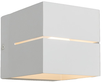 QAZQA Nowoczesny kinkiet biały 9 7 cm - Transfer Groove