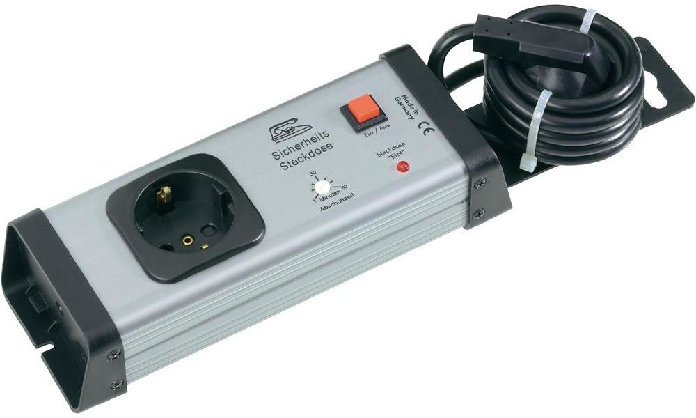 Ehmann Listwa zasilająca z wyłącznikiem czasowym 0217x00012a01 Ilość gniazdek 1 1.50 m 16 A 230 V/50 Hz