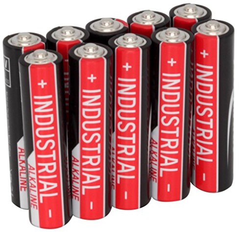 ANSMANN Ansmann Industrial baterie alkaliczne Longlife bateria alkaliczna Bateria do wysokich parametrów zasilania (10er Pack przemysłowe) czarny/czerwony 1501-0009