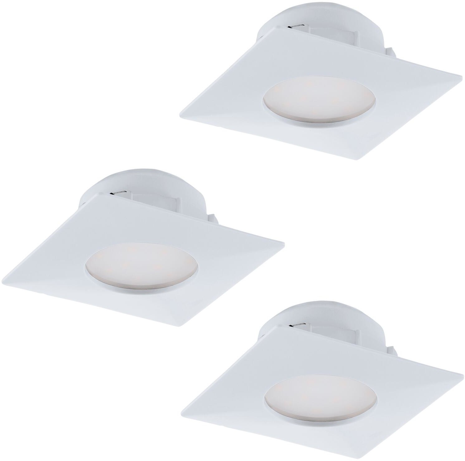 Eglo Zestaw 3 oczek wpuszczanych LED 6W 3pł PINEDA 95801