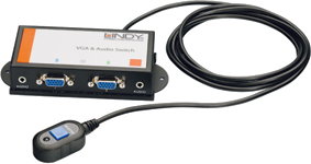 Lindy Switch (przełącznik) VGA/Audio (DSUB15+jack 3,5mm) (2xIN-1xOUT) 32586