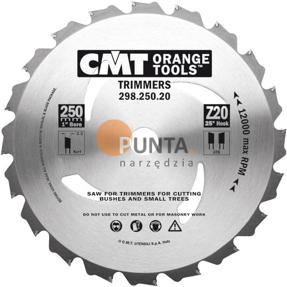 CMT UTENSILI PIŁY OGRODOWE Art. 298 298.250.20