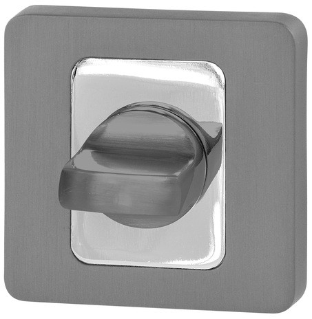 VDS ROZETA KWADRATOWA WC R62 ANTRACYT/CHROM 39-0155