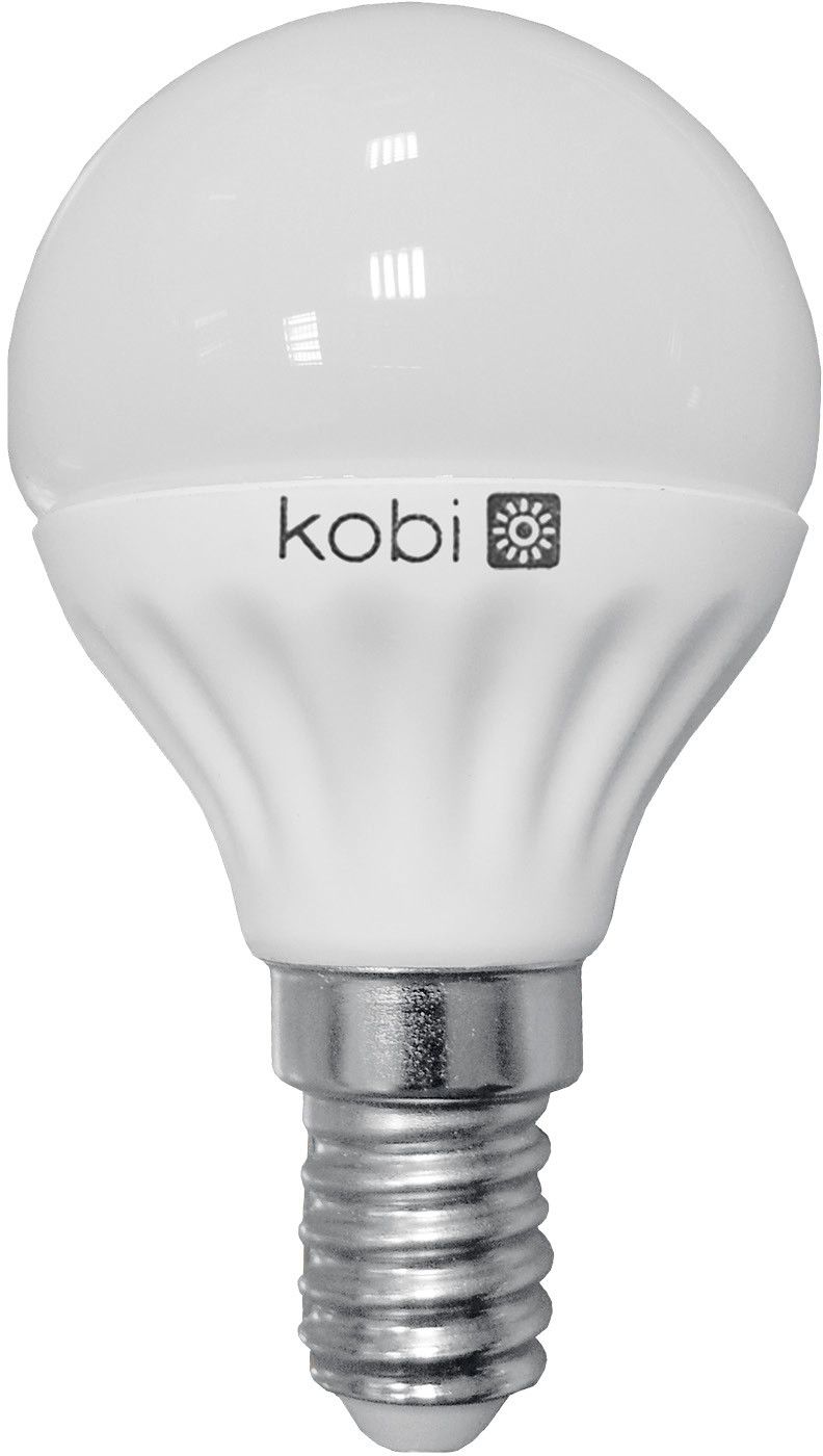 Фото - Люстра / світильник KOBI Żarówka LED kulka E14 6W b.zimna 6000K 470lm mleczna G45 