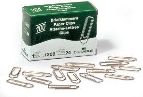 DURABLE Spinacze orkągłe 32 mm, miedziowane, 100 szt.